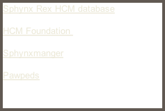 Sphynx Rex HCM database

HCM Foundation 

Sphynxmanger

Pawpeds
